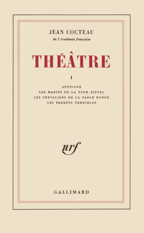 Couverture Théâtre, tome 1