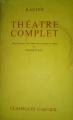 Couverture Théâtre complet, intégrale Editions Garnier 1963