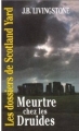 Couverture Meurtre chez les druides Editions Gérard de Villiers (Les dossiers de Scotland yard) 2000