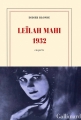 Couverture Leïlah Mahi 1932 Editions Gallimard  (Blanche) 2015