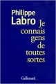 Couverture Je connais gens de toutes sortes Editions Gallimard  (Blanche) 2002