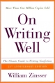 Couverture On writing well : the classic guide to writing nonfiction Editions HarperCollins 2001