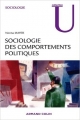 Couverture Sociologie des comportements politiques Editions Armand Colin (U) 2010