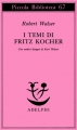 Couverture Les rédactions de Fritz Kocher Editions Adelphi 1978