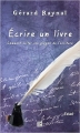 Couverture Ecrire un livre Editions TDO 2011