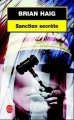 Couverture Sanction secrète Editions Le Livre de Poche 2003