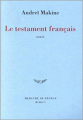 Couverture Le Testament français Editions Mercure de France 1995