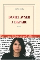 Couverture Daniel Avner a disparu Editions Gallimard  (Blanche) 2015