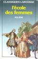 Couverture L'École des femmes Editions Larousse (Classiques) 1988