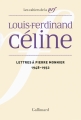 Couverture Lettres à Pierre Monier 1948-1952 Editions Gallimard  (Les cahiers de la nrf) 2015