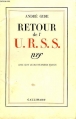 Couverture Retour de l'U.R.S.S. Editions Gallimard  (Blanche) 1936