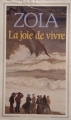 Couverture La joie de vivre Editions Flammarion (GF) 1974