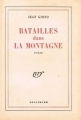 Couverture Batailles dans la montagne Editions Gallimard  (Blanche) 1937