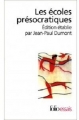 Couverture Les écoles présocratiques Editions Folio  1991