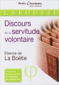 Couverture Discours de la servitude volontaire Editions Larousse (Petits classiques) 2014