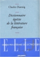 Couverture Dictionnaire égoïste de la littérature française Editions Grasset 2005
