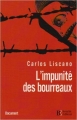 Couverture L'impunité des bourreaux Editions Bourin 2007