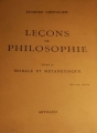 Couverture Leçons de philosophie, tome 2 : Morale et métaphysique Editions Arthaud 1946