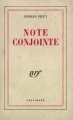 Couverture Note conjointe Editions Gallimard  (Blanche) 1935