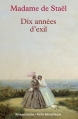 Couverture Dix années d'exil Editions Rivages (Poche - Petite bibliothèque) 2012
