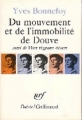 Couverture Du mouvement et de l'immobilité de Douve suivi de Hier régnant désert Editions Gallimard  (Poésie) 1970