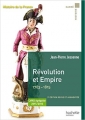 Couverture Révolution et Empire 1783-1815 Editions Hachette (Carré histoire) 2014