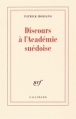 Couverture Discours à l'Académie suédoise Editions Gallimard  (Blanche) 2015