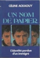 Couverture un nom de papier Editions France Loisirs 1982