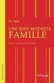 Couverture Une bien modeste famille Editions Intervalles 2014