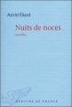 Couverture Nuits de noces Editions Mercure de France 2010