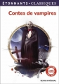 Couverture Contes de vampires Editions Flammarion (GF - Étonnants classiques) 2013