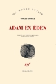 Couverture Adam en Eden Editions Gallimard  (Du monde entier) 2015