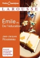 Couverture Emile ou De l'éducation, abrégé Editions Larousse (Petits classiques) 2013