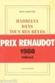 Couverture Hadriana dans tous mes rêves Editions Gallimard  (Blanche) 1988