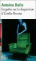 Couverture Enquête sur la disparition d'Emilie Brunet Editions Folio  2012