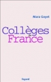 Couverture Collèges de France Editions Fayard 2003