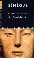 Couverture La Vie heureuse / La Providence Editions Les Belles Lettres 2011