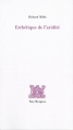 Couverture Esthétique de l'aridité Editions Fata Morgana 2012