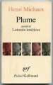Couverture Plume, précédé de Lointain intérieur Editions Gallimard  (Poésie) 1985