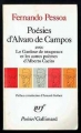 Couverture Le Gardeur de troupeaux et les autres poèmes d'Alberto Caeiro avec Poésies d'Avaro de Campos Editions Gallimard  (Poésie) 1987