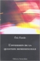 Couverture L'inversion de la question homosexuelle Editions Amsterdam 2005