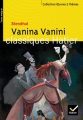 Couverture Vanina Vanini Editions Hatier (Classiques - Oeuvres & thèmes) 2005