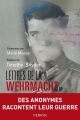 Couverture Lettres de la Wehrmacht Editions Perrin 2014