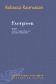 Couverture Evergreen Editions Mercure de France 2014