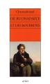 Couverture De Buonaparte et des Bourbons Editions Arléa 2004