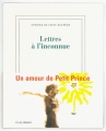 Couverture Lettres à l'inconnue Editions Gallimard  (Blanche) 2008