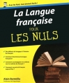 Couverture La langue française pour les nuls Editions First (Pour les nuls) 2012