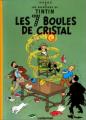 Couverture Les aventures de Tintin, tome 13 : Les Sept Boules de cristal Editions Casterman 1948