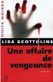 Couverture Une affaire de vengeance Editions Belfond (Nuits noires) 2003