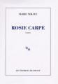 Couverture Rosie Carpe Editions de Minuit 2001